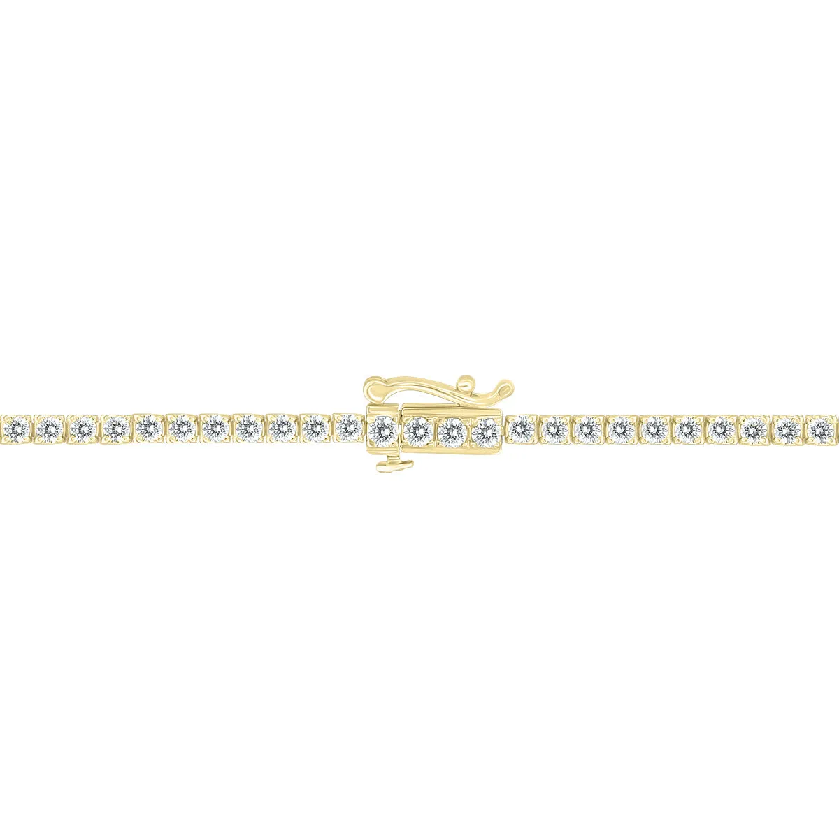 4 Carat Tw Diamond Tennis Bracelet In 14K Yellow Gold