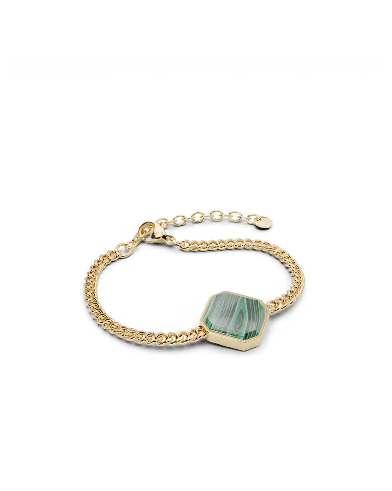Armband - Malachite - Gold - Für Sie