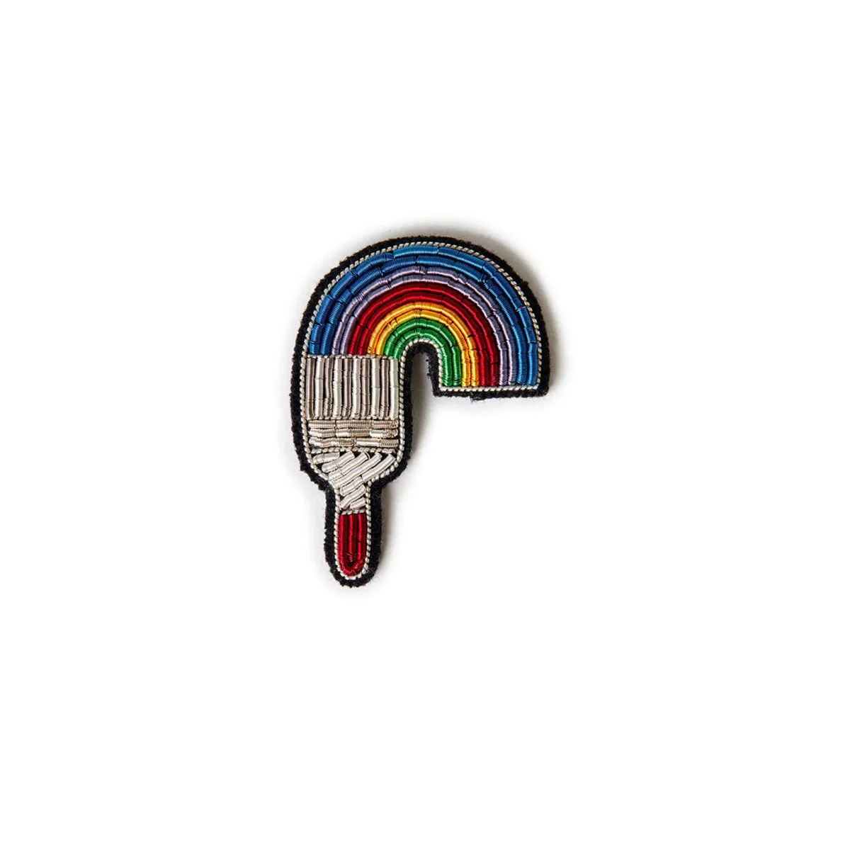 Brooch Paint Brush Rainbow
