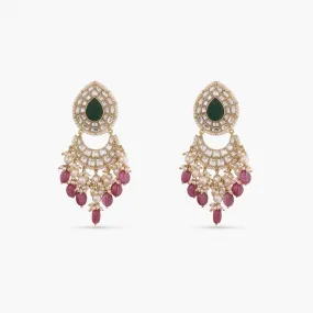 Dounia Jadau Silver Chandbaali