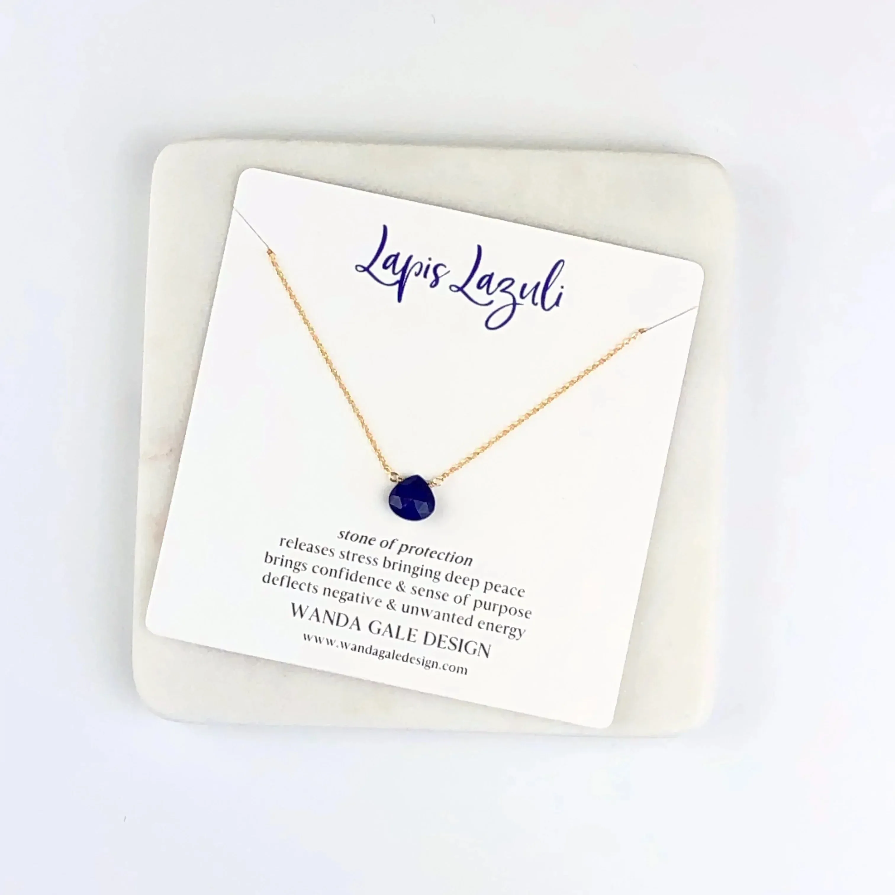 Energy stone necklace - Blue Topaz