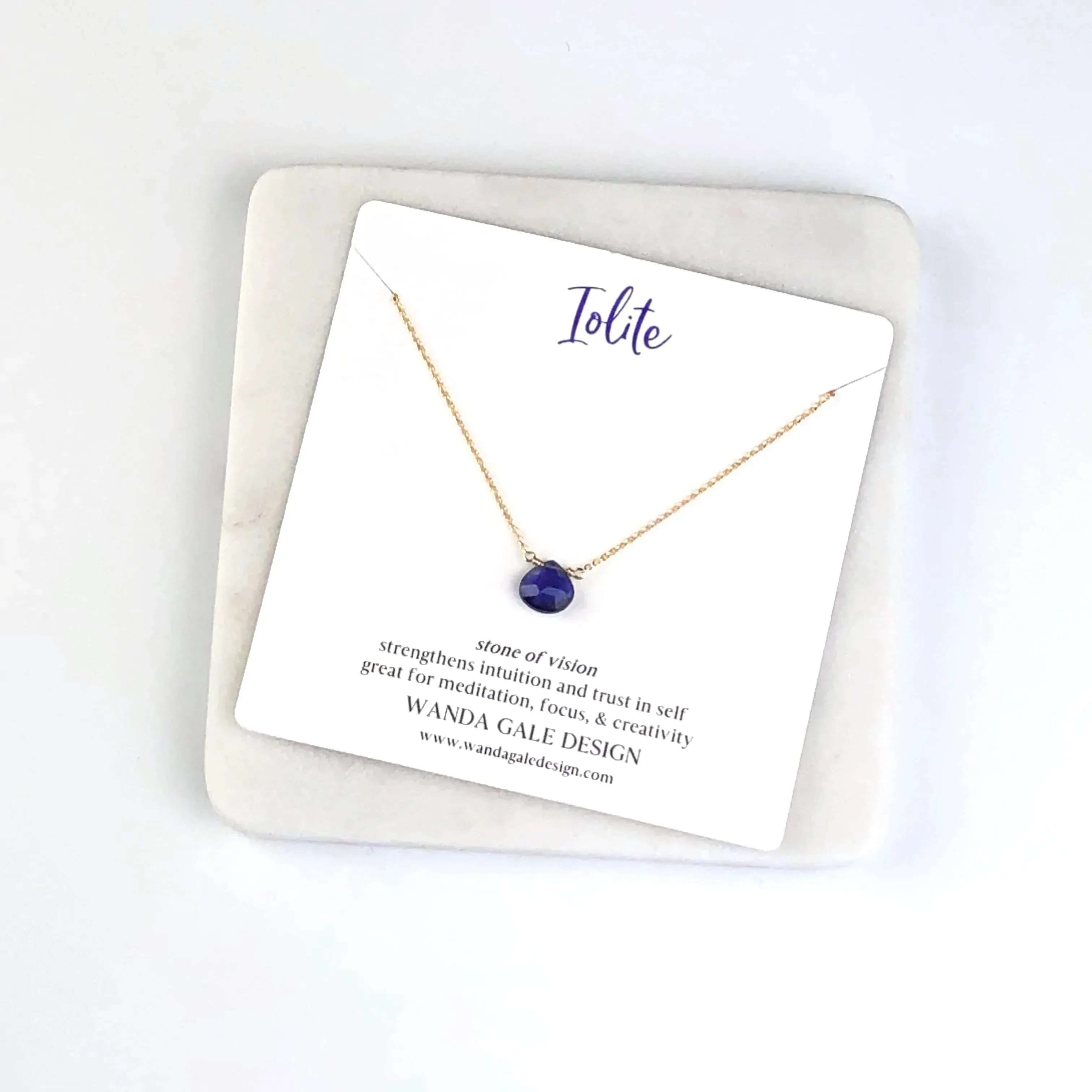 Energy stone necklace - Blue Topaz