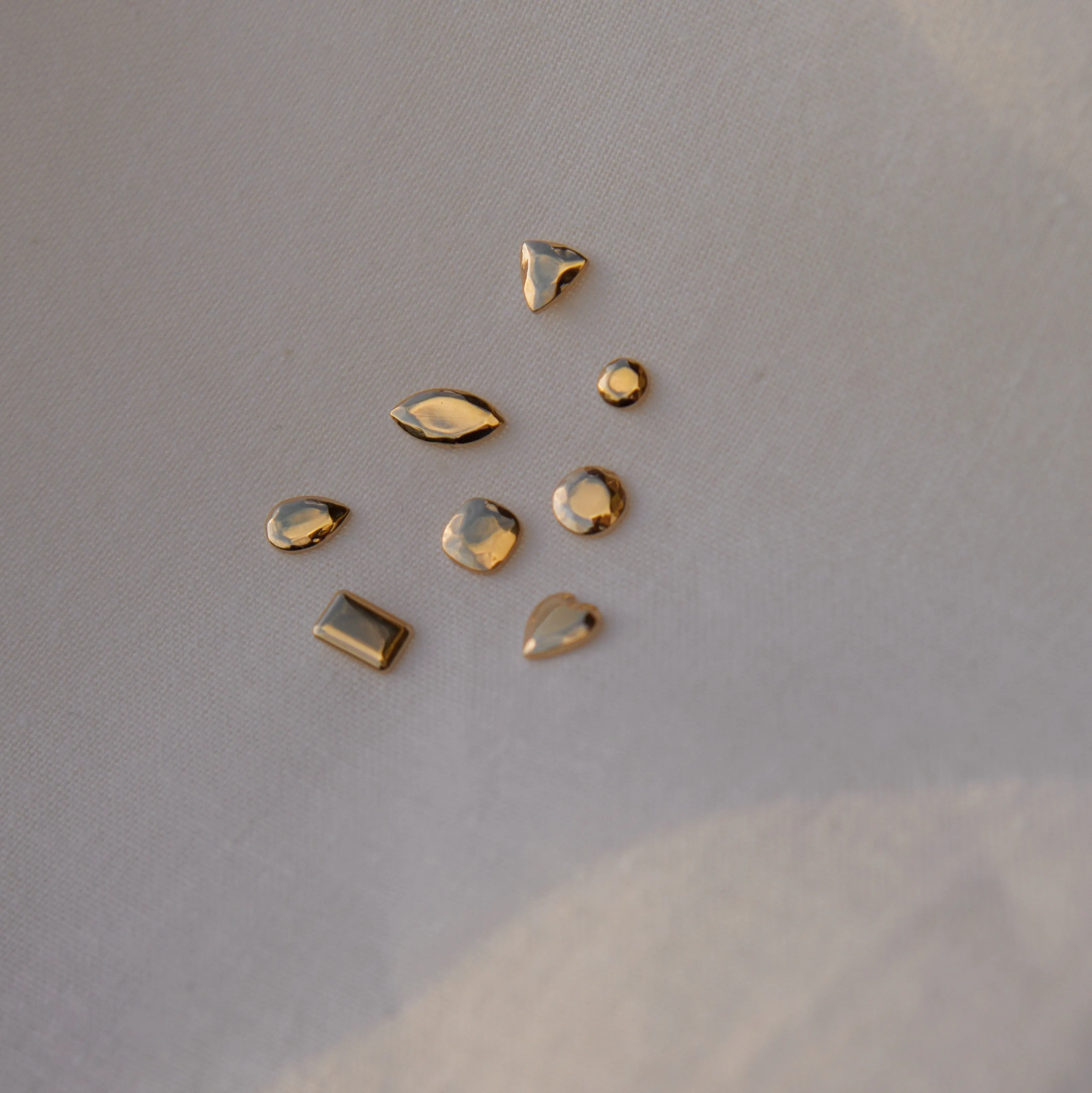 Heart Gem Stud Earring - Solid 14kt