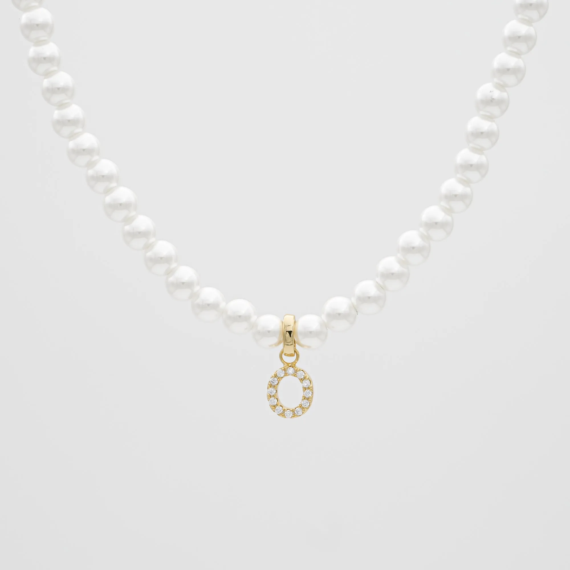 ICY Pearl Initial Necklace