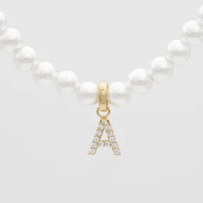 ICY Pearl Initial Necklace