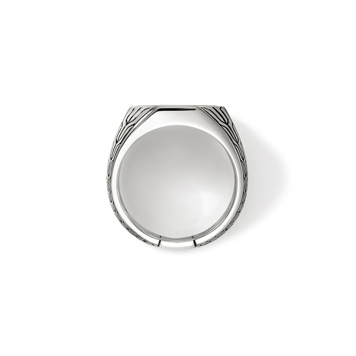 John Hardy Silver Octagon Siget Ring