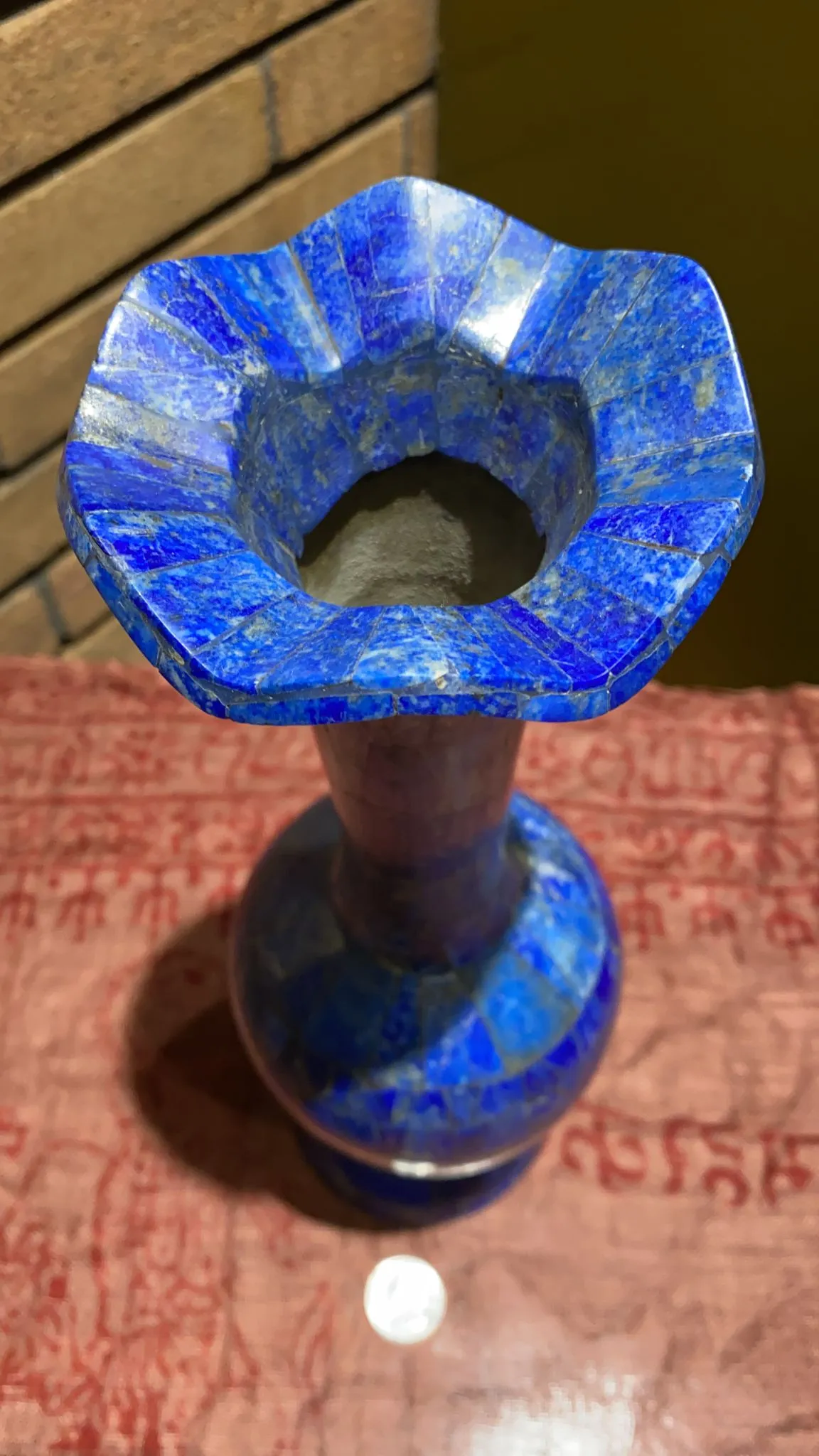 Lapis Lazuli Mosaic Inlay Vase