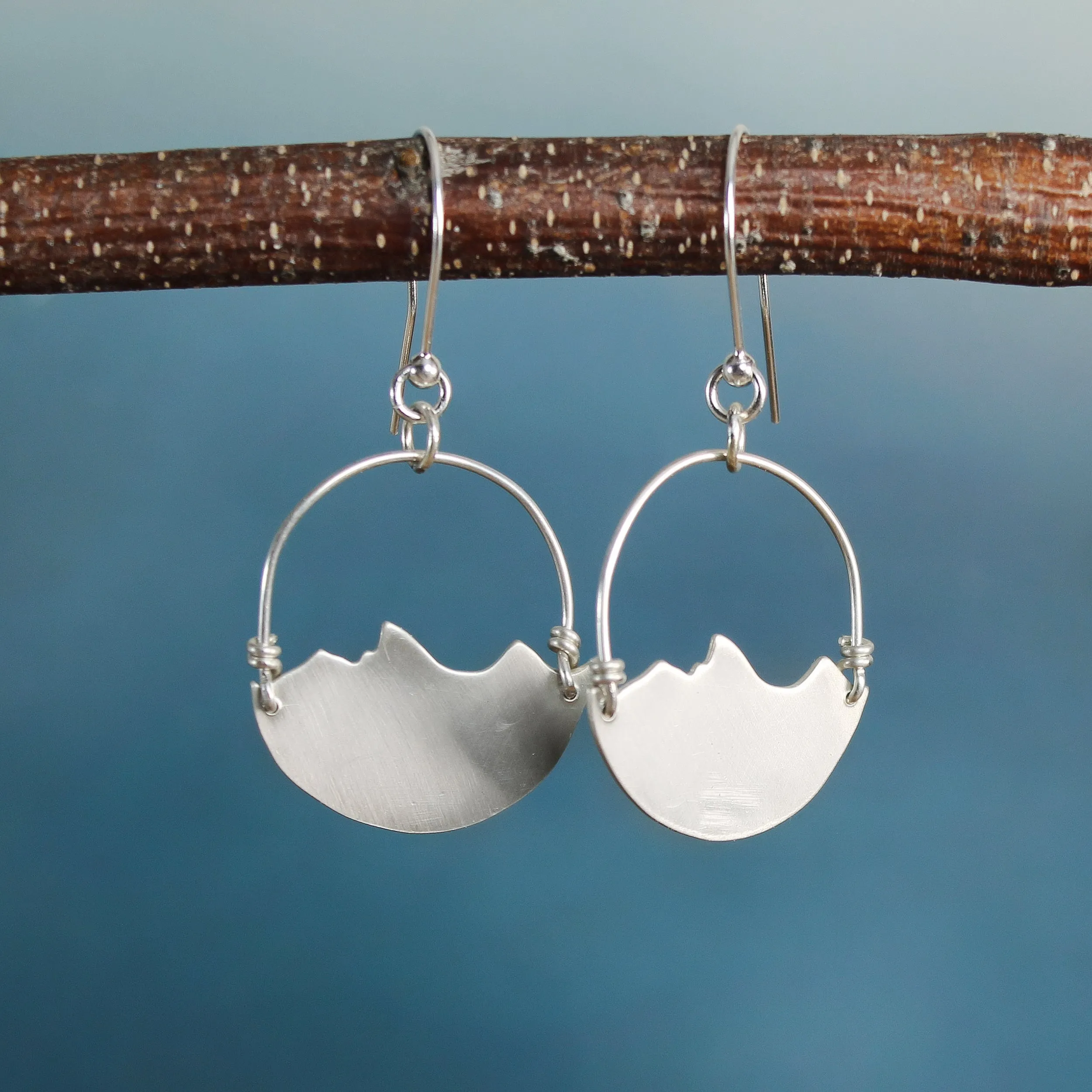 Silver Mountain Earrings