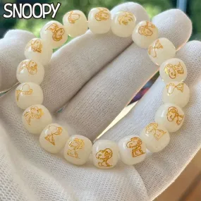 Snoopy Anime Couples Amulet Charm Bracelets Birthday Gift