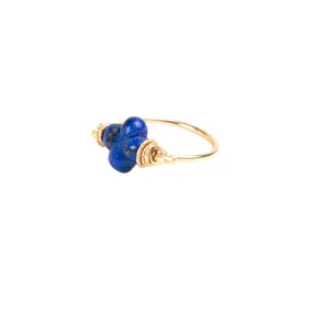Solitaire Ring #1 (20mm) - Lapis Lazuli