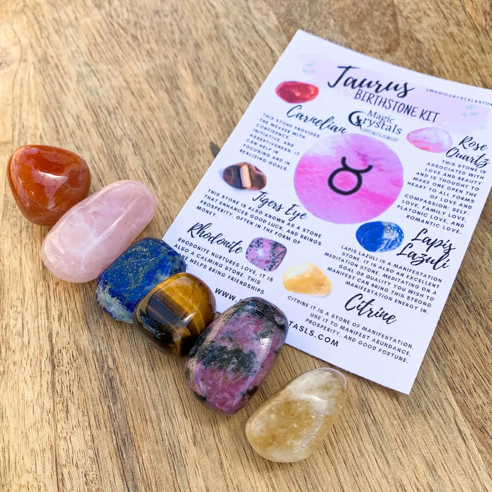 Taurus Birthstones Crystal Set